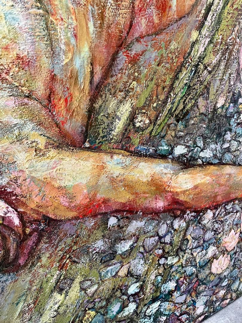 直接引取り限定6980円　91cm 117cm油絵　特大作品