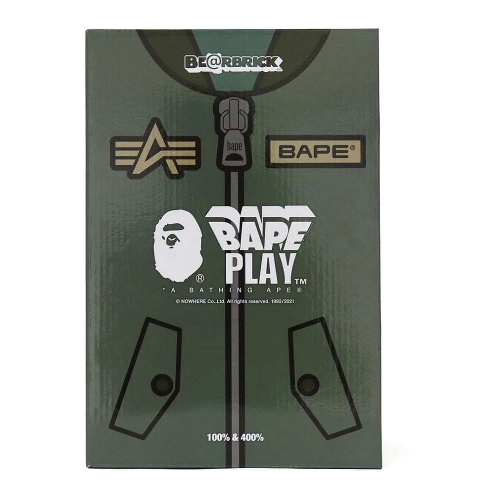 BE@RBRICK BAPE (R) × ALPHA 100％ & 400％