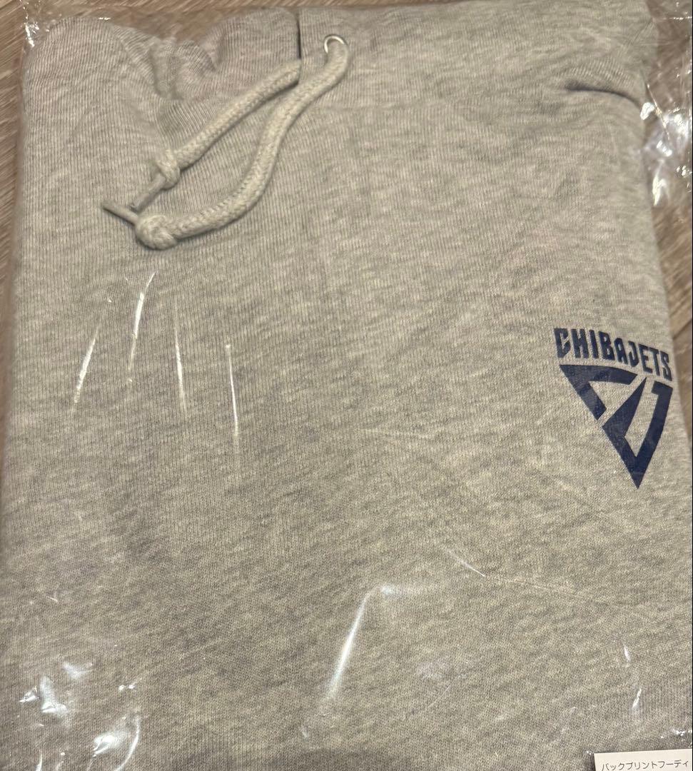 千葉ジェッツ　ジャンボくん　バックプリントフーディ(ジャンボくんフォト) L