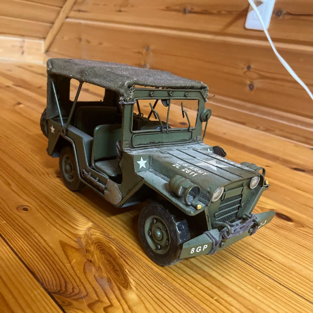 jeepメタル ブリキ ミリタリー　日本未発売
