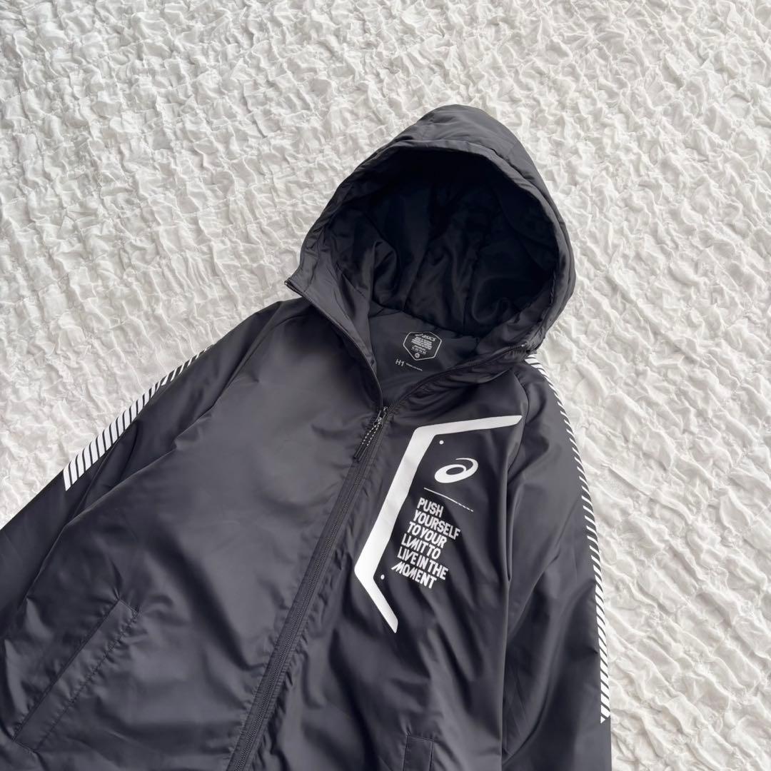 【新品未使用】 アシックス 現行モデル ベンチコート ロゴプリント