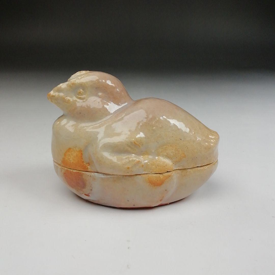 Ｔ８８６　香合　『干支　酉』『朝日焼』『七十四代　朝日豊斎』　共箱　茶道具