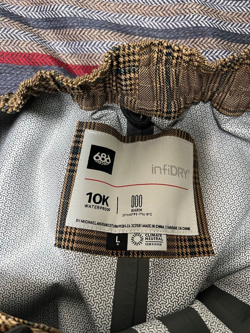 24-25限定SIX スノーボードウェア ブラック Lパンツセットアップ