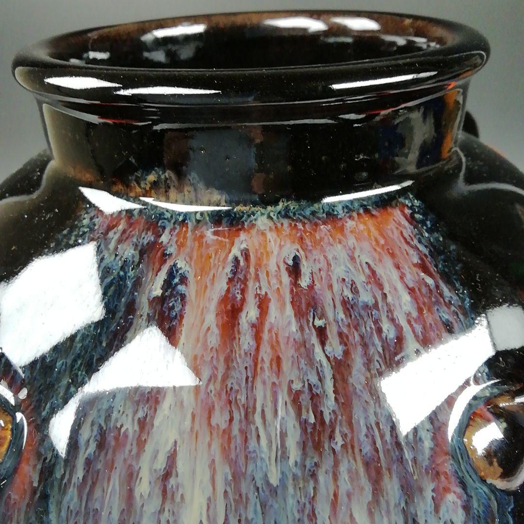 Ｔ８５１　飾壷　『平安　万代草山 造』『茶壷』　共箱　茶道具