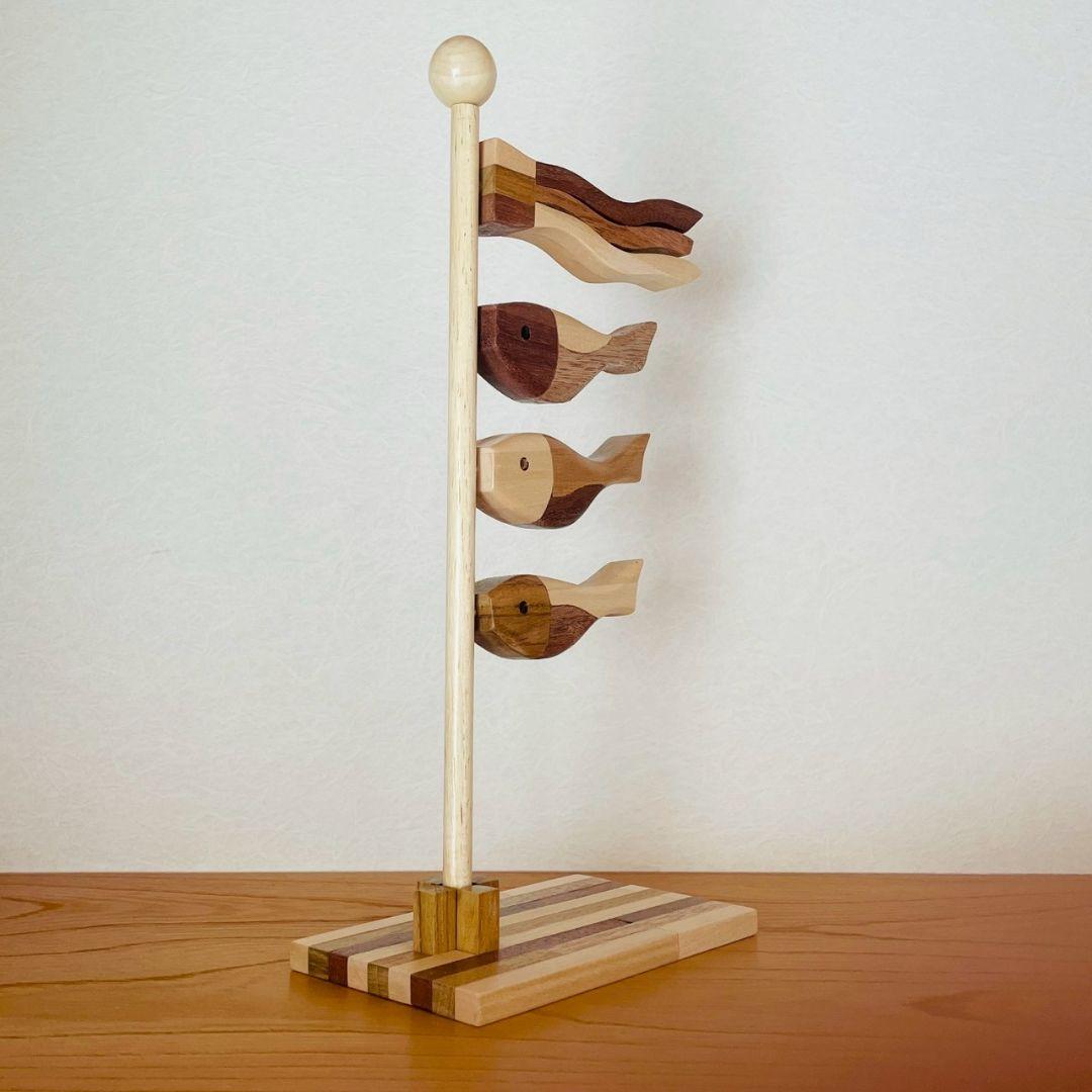 【一品物】寄せ木　鯉のぼりＢタイプ