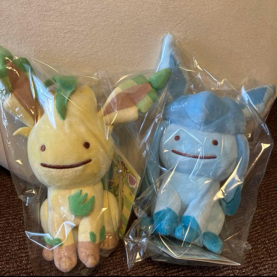 へんしん メタモン ぬいぐるみ リーフィア グレイシア ポケモン タグ付き美品