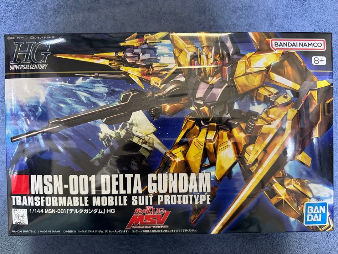 未組立 HGUC MSN-001 デルタガンダム (ゴールドメッキ仕様)