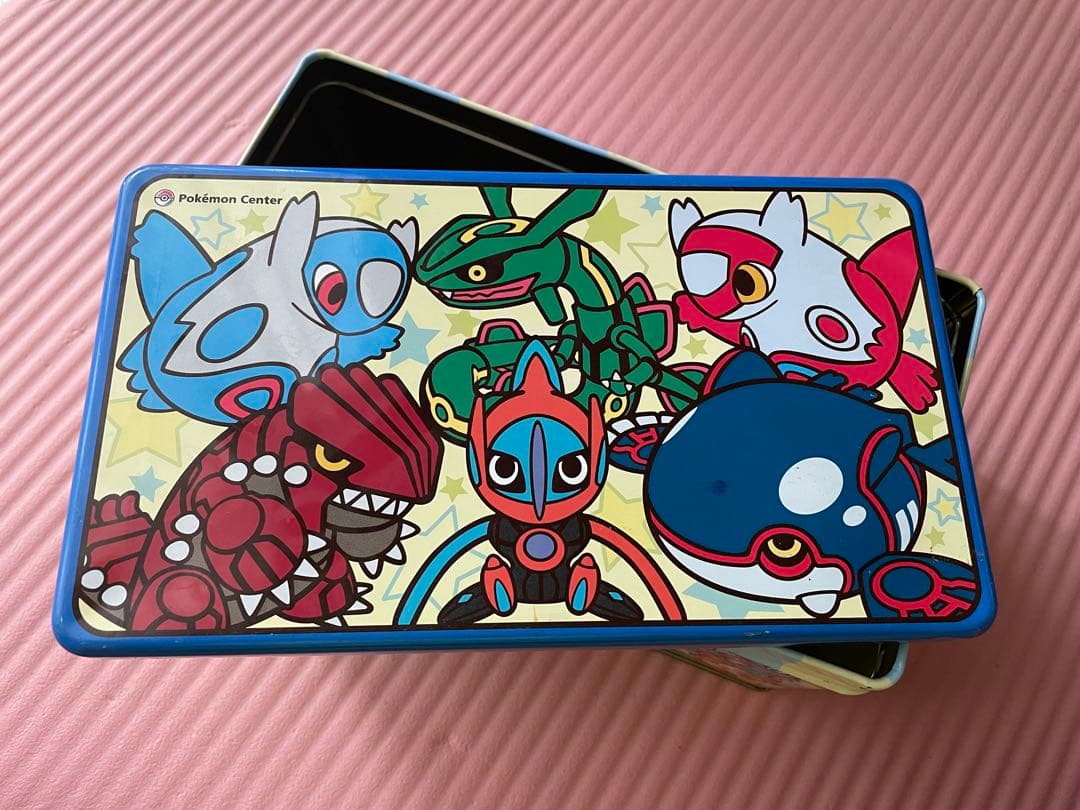 ポケドール　お菓子缶　レア　ポケモンセンター　　　レックウザ　ラティアス