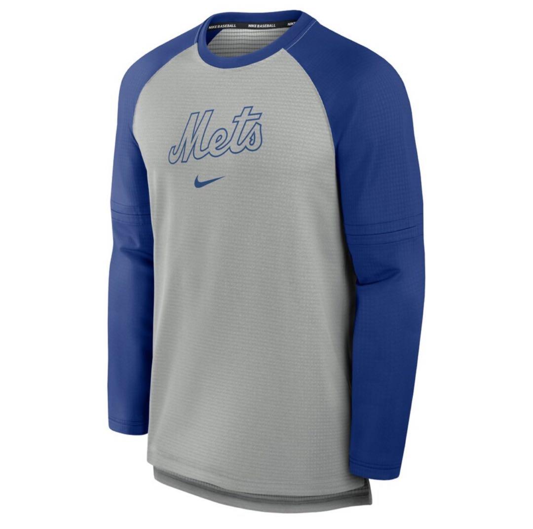 ニューヨークメッツ選手着用モデル NIKE DRI-FIT 長袖シャツ サイズL