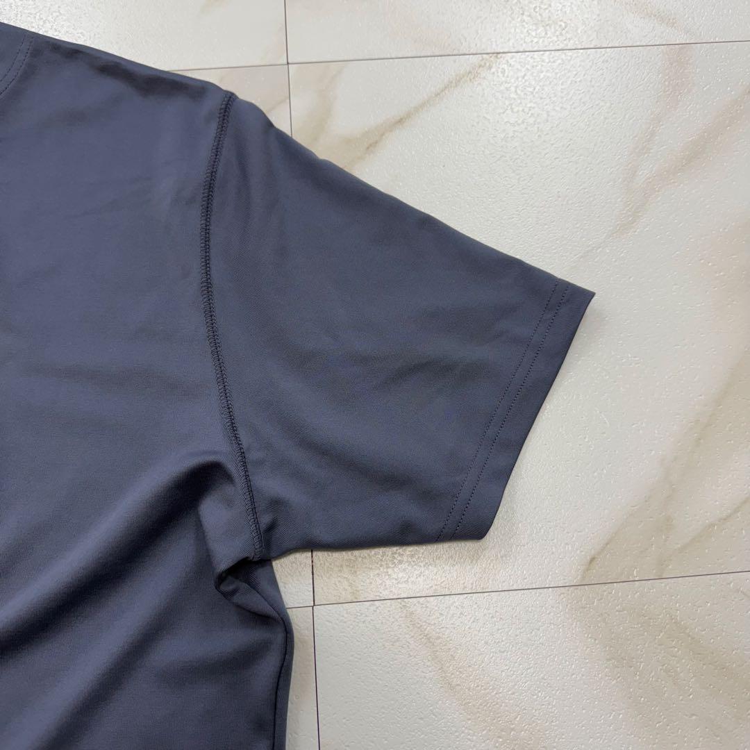 美品✨️BRIEFING モックネック シャツ 半袖 バックロゴ メンズ XL