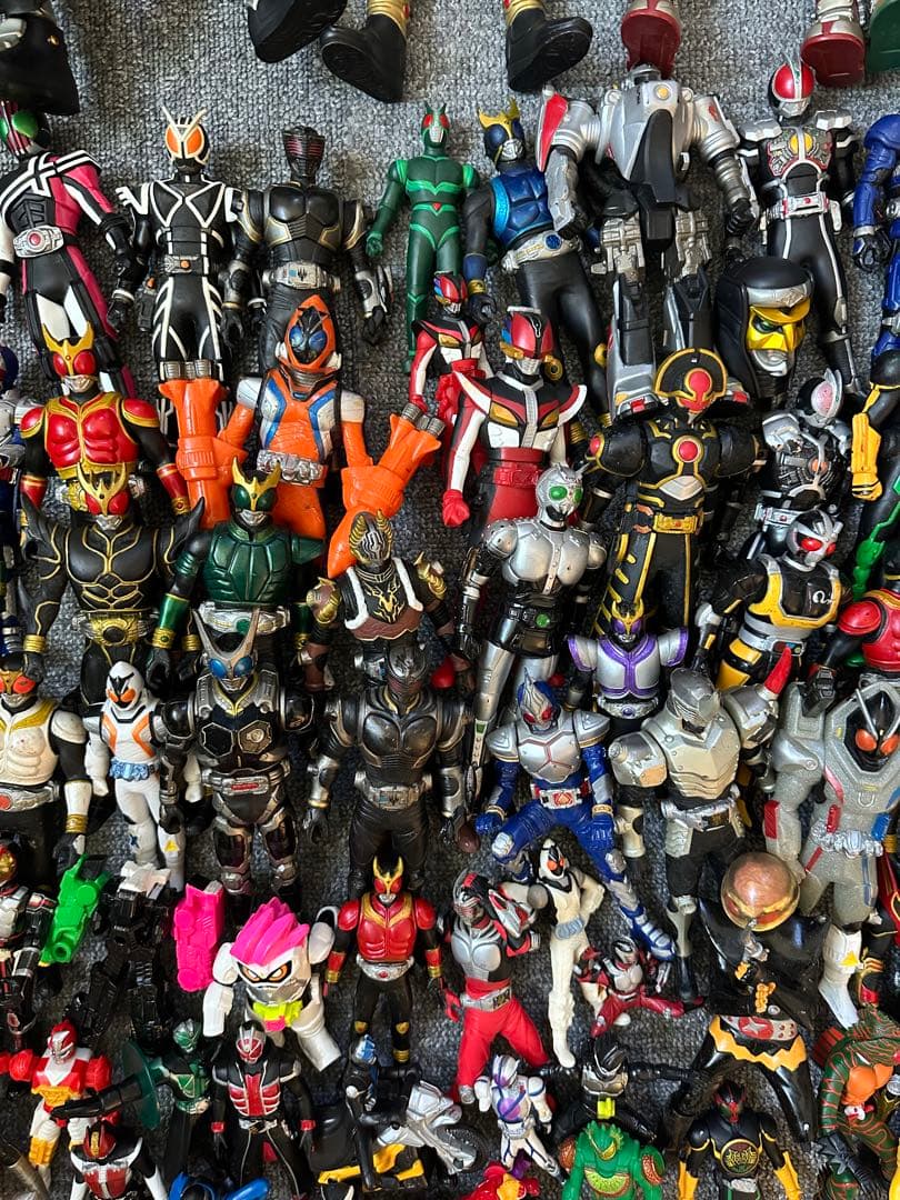 ★当時物 仮面ライダー ソフビ フィギュア バンダイ まとめ売り 約6.6kg