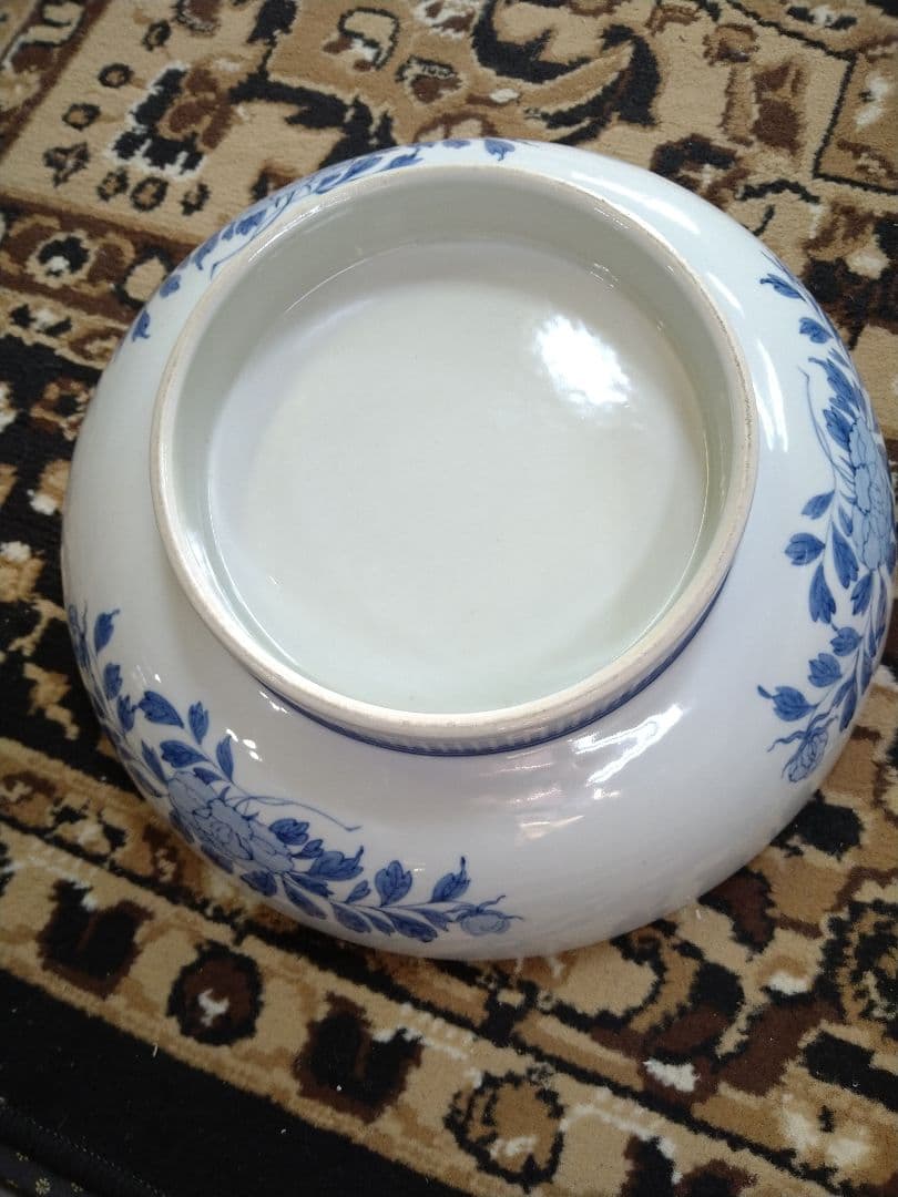 鍋島 尺皿 寿文様