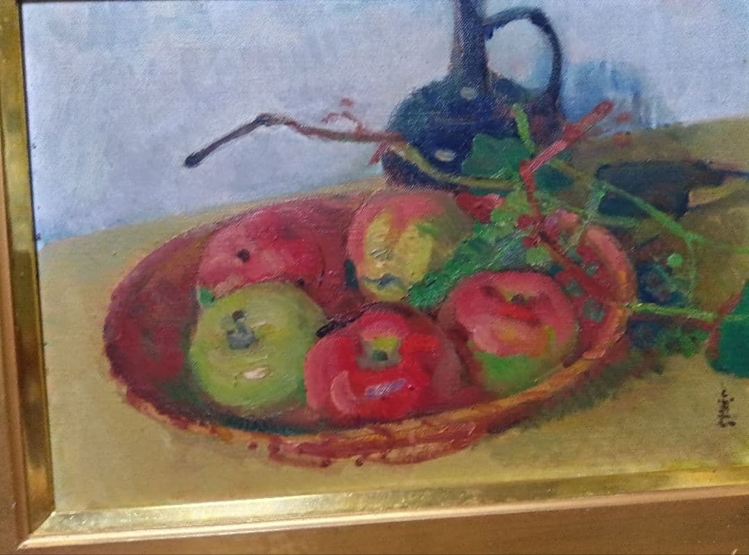 F4号油彩です写真１１枚です見事な秀作です