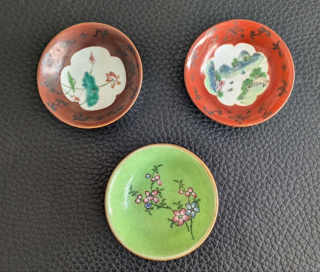 【グッド】アンティーク　中国清朝？　小皿　6枚