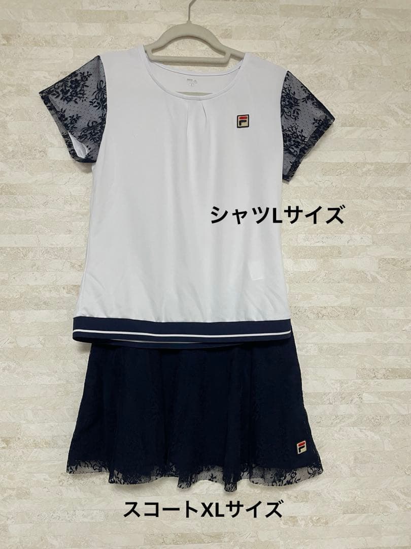 FILA テニスウェア上下　上L 下XL