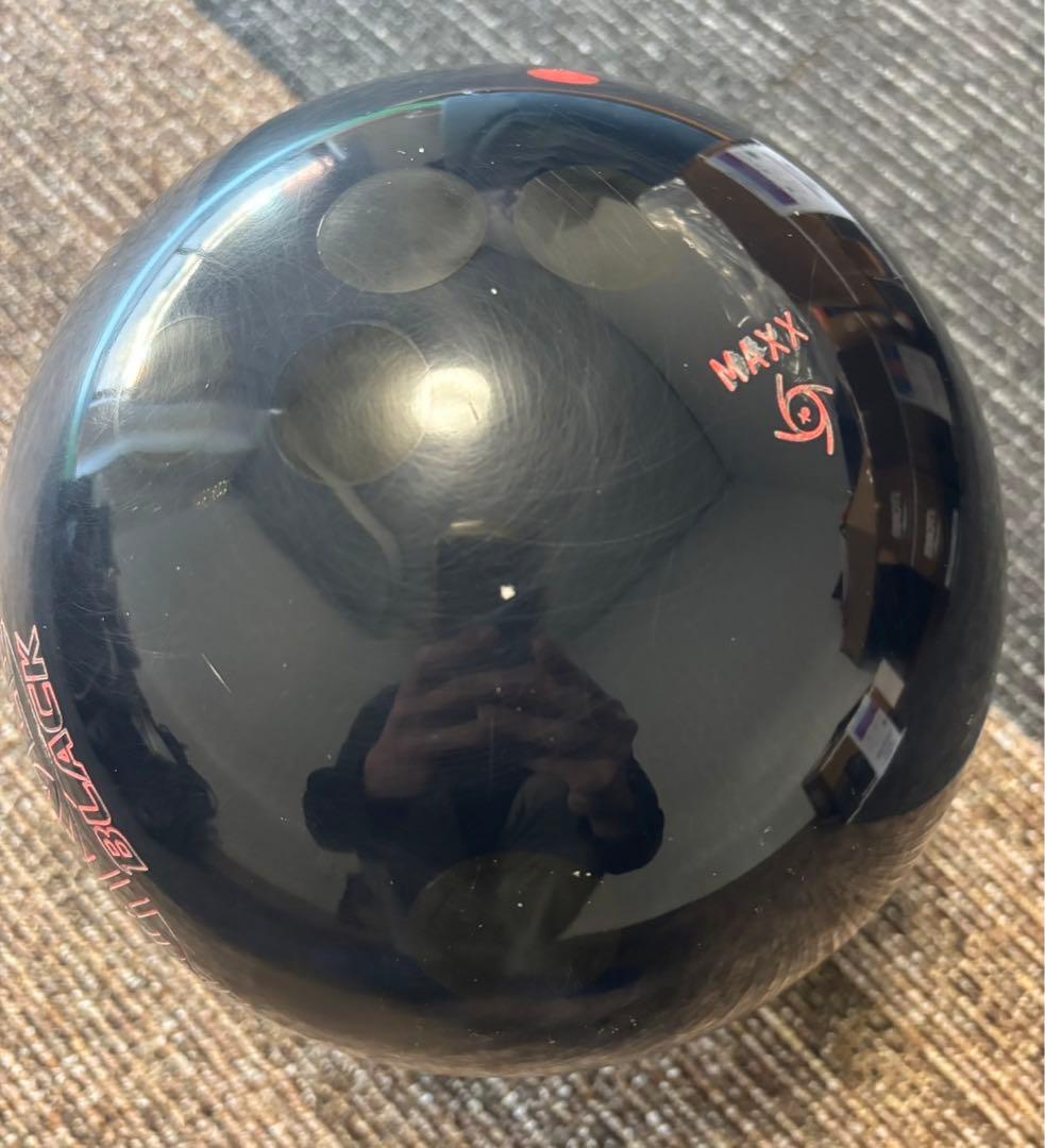 ボウリングボール　ストーム　マーヴェルブラック　15P 10G未満　プラグ済