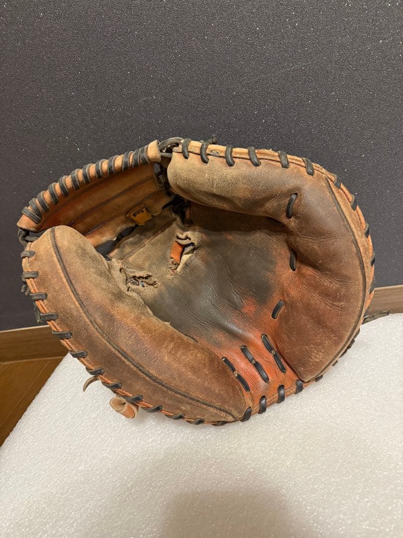 ★人気★ ハタケヤマ 硬式用 キャッチャーミット 日本製 紐切れ無し