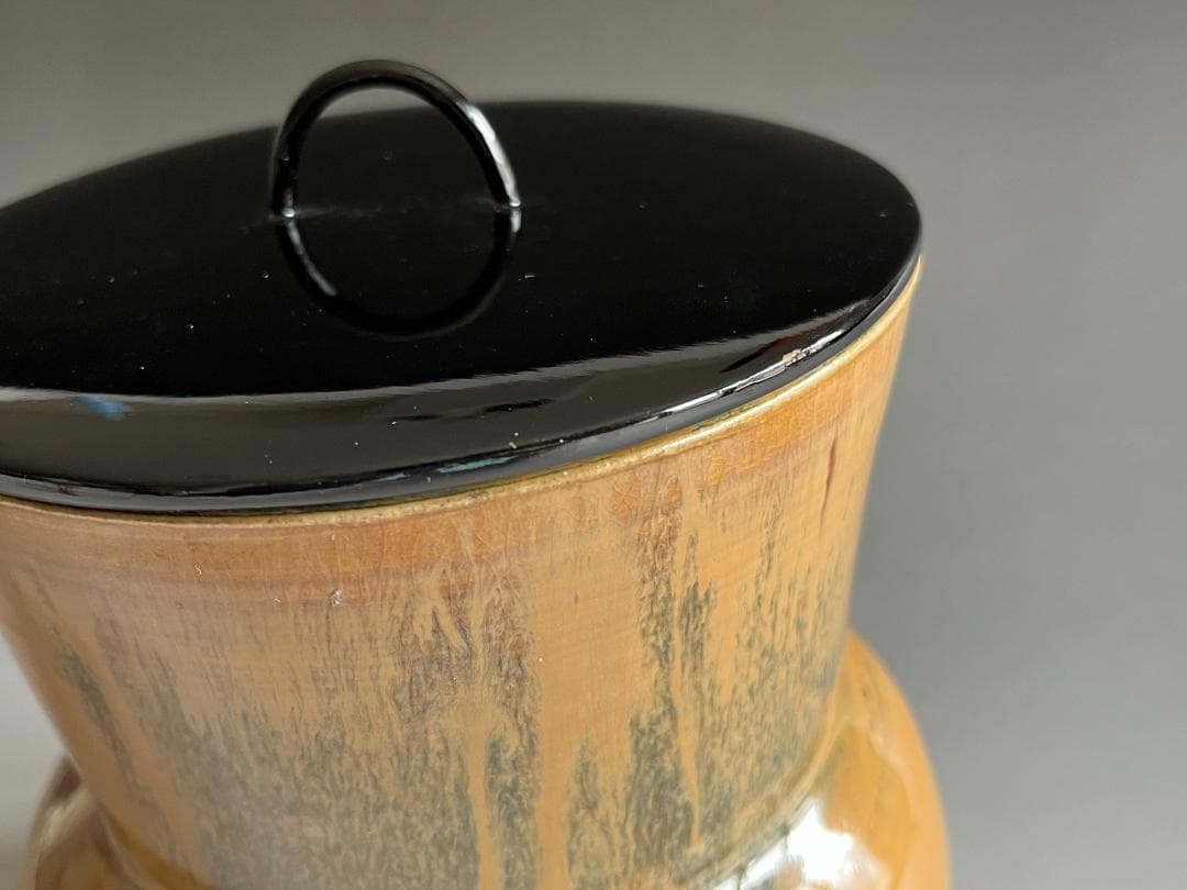 14代　亀井味楽　高取　鮟鱇水指　茶道具