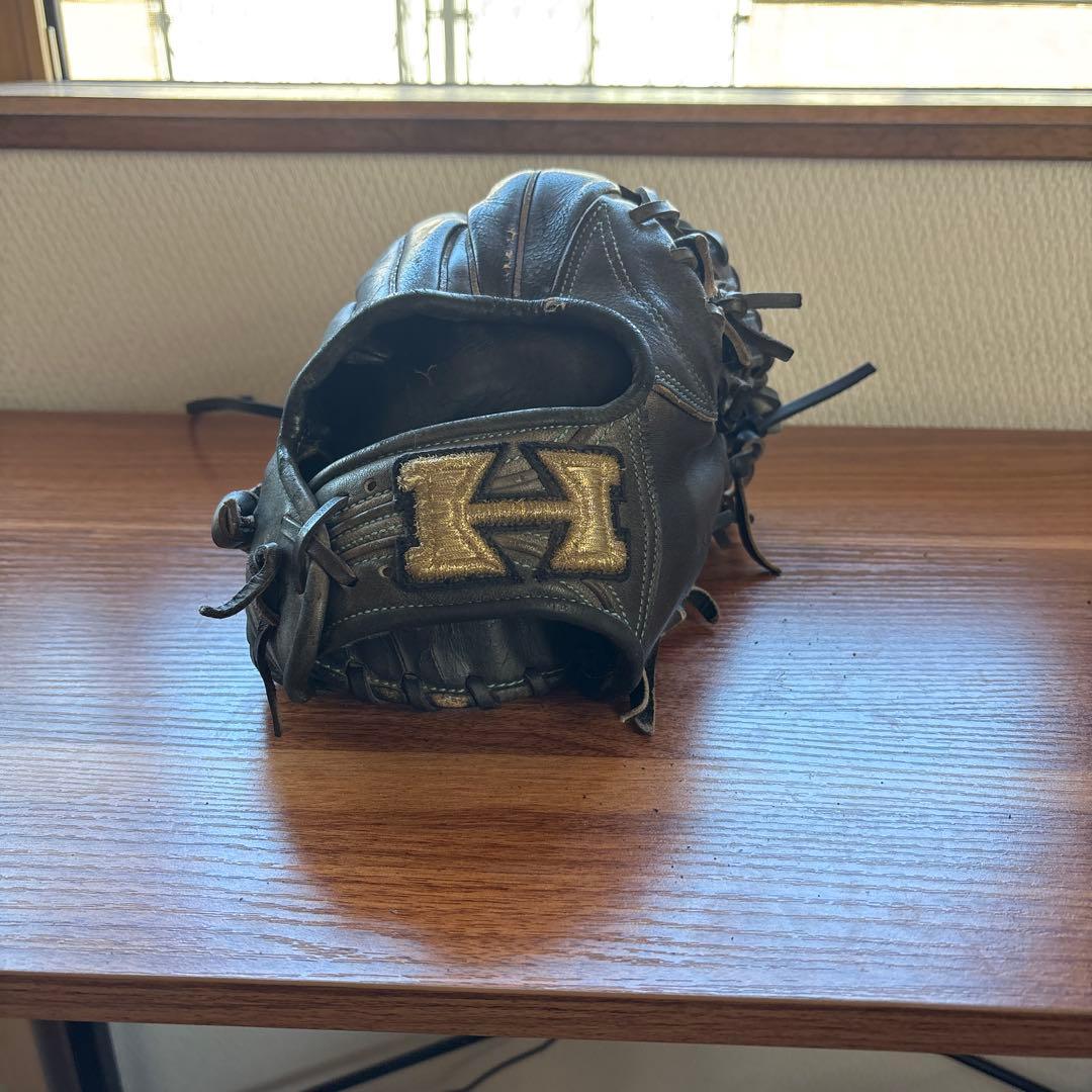 ハイゴールド 心極シリーズ 硬式グローブ 黒