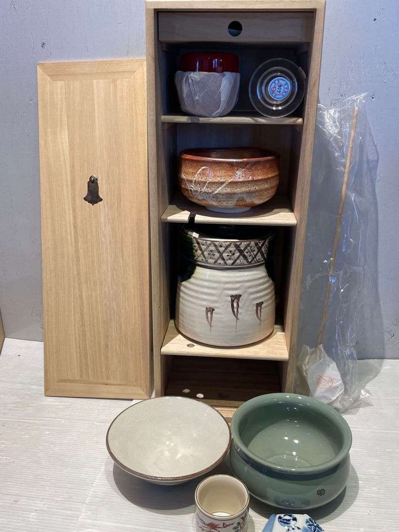 茶道具一式　短冊箱　10点セット　茶器　棗　美品　お抹茶　古道具
