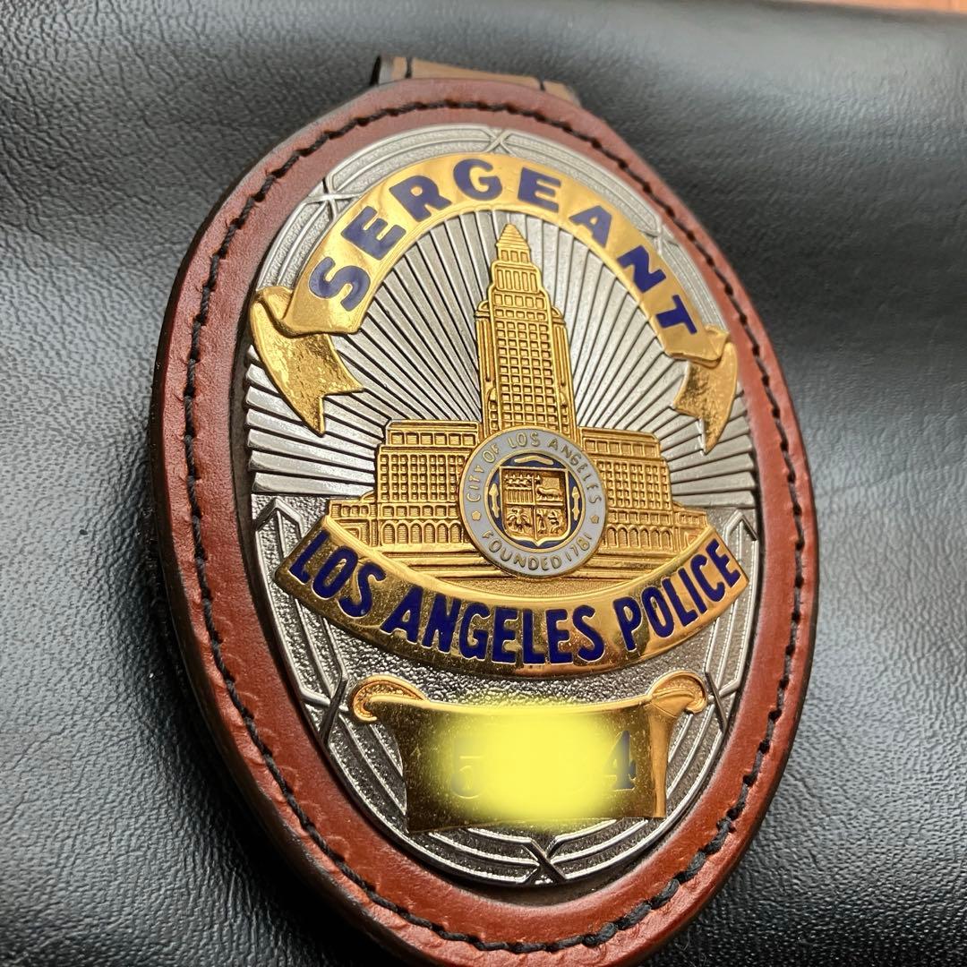 LAPD SERGENTランクバッジ SUNバッジタイプ レプリカKM企画製