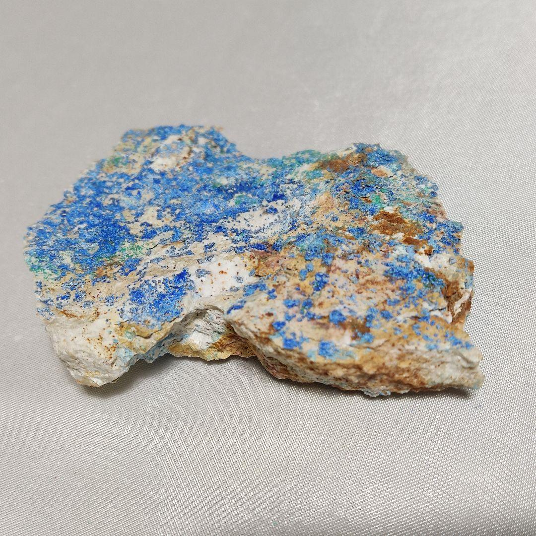 パワーストーン　天然石　原石　シアノトリカイト(青針銅鉱)　53g　No.979