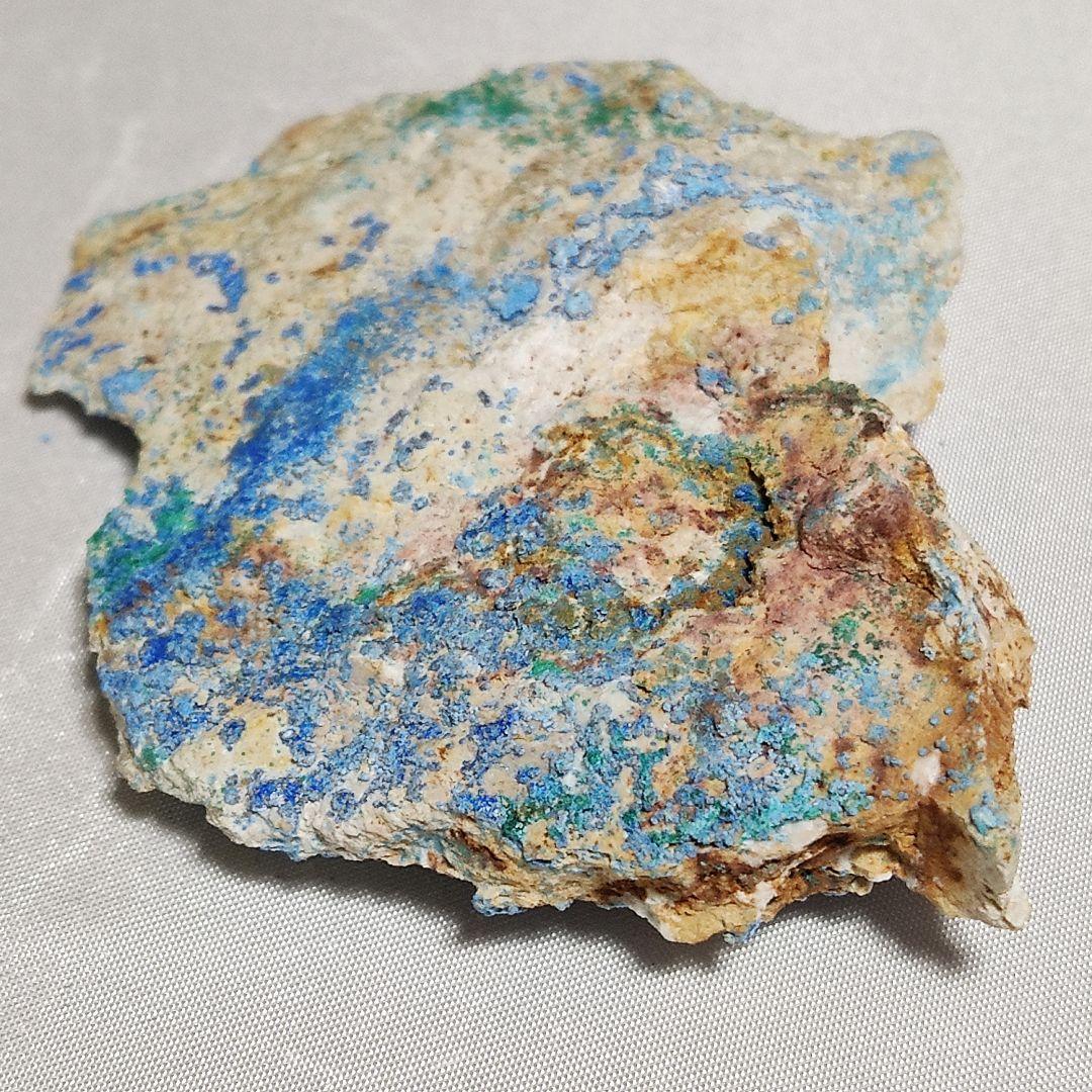 パワーストーン　天然石　原石　シアノトリカイト(青針銅鉱)　53g　No.979