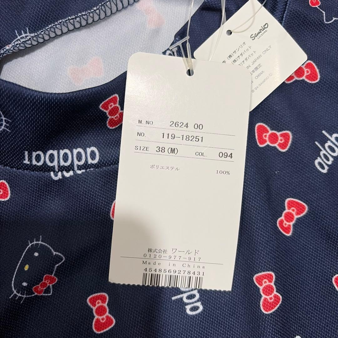 新品未使用タグ付 アダバット半袖 キティー ネイビー