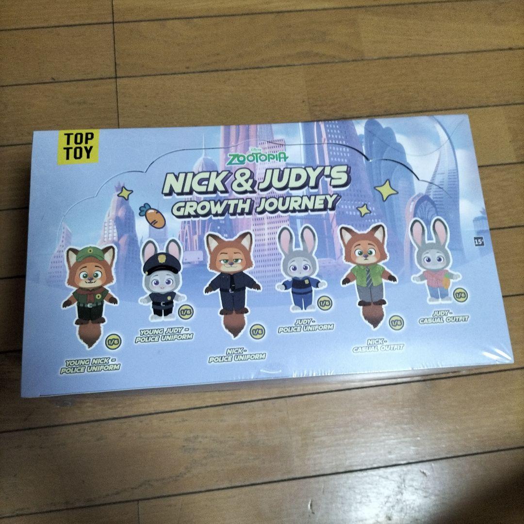 即日発送！TOPTOY ズートピア　ニックジュデ　ぬいぐるみキーホルダー6個入り