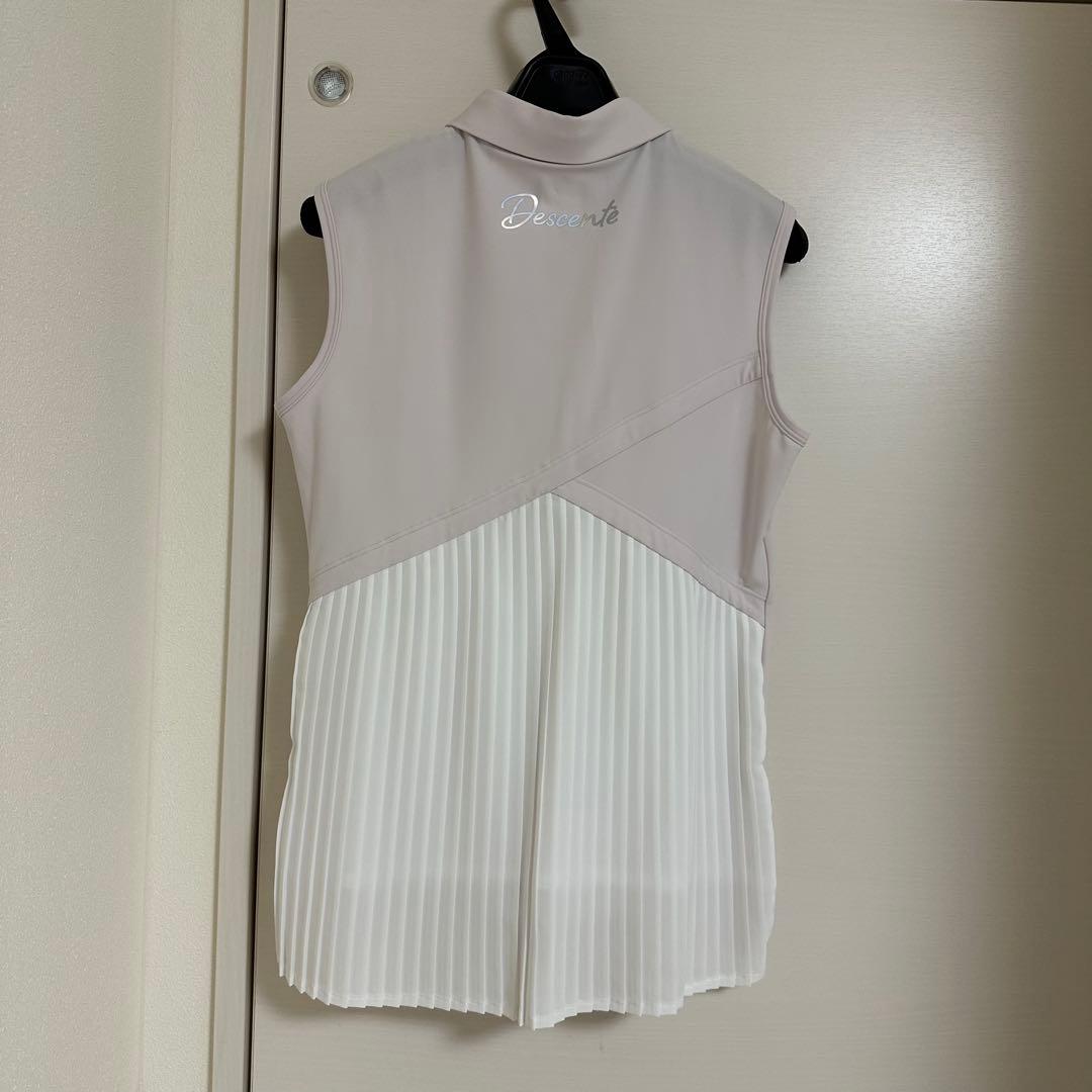 デサントゴルフ ノースリーブ シャツ プリーツ レディースLサイズ　未使用