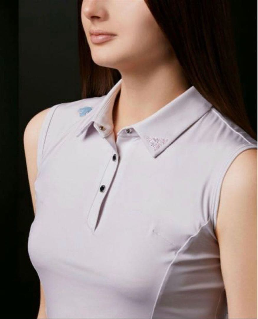 デサントゴルフ ノースリーブ シャツ プリーツ レディースLサイズ　未使用