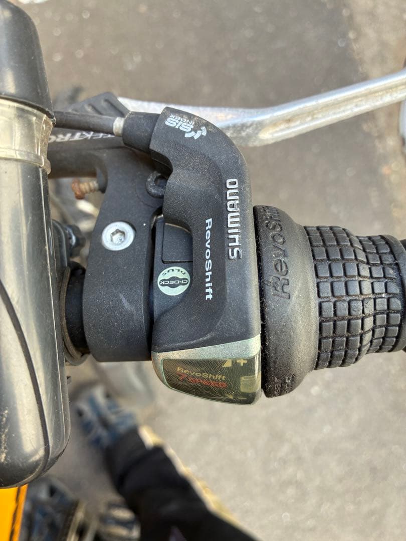 HUMMER 折りたたみ自転車 オレンジ 7段変速　引取り限定