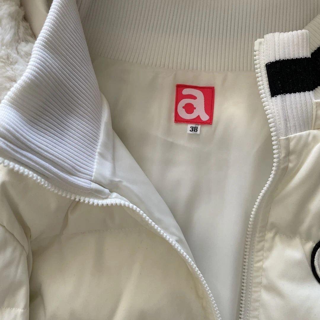 ホワイト フード付きジャケット