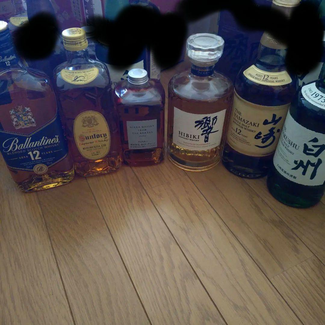 ウイスキー6本セット（Ballantine's, 山崎, 響, 白州）