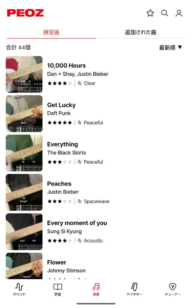 PEOZ TR3 スマートギター