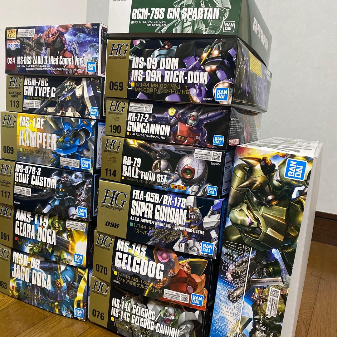 ガンプラ 14点まとめ売り ギラ・ドーガ MG HG ガンダム 宇宙世紀