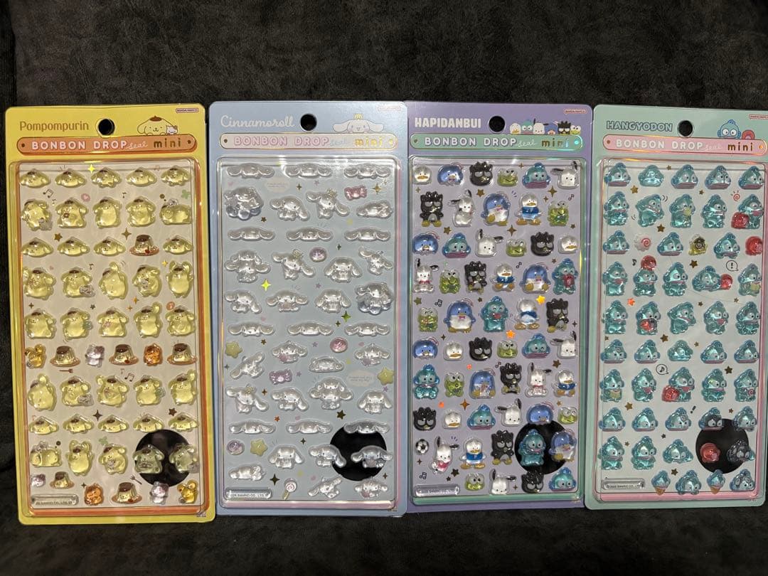 正規品　ボンボンドロップシール　ミニ　サンリオ全種類8種類コンプリートセット