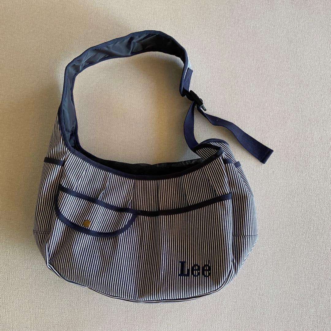 【ほぼ未使用】Lee ヒッコリー スリングバッグ 犬用キャリーバッグ