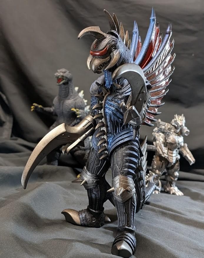 ＦＷゴジラ＆ガイガン（公開年発売版）＋機龍（現行サイズ）バンダイソフビ