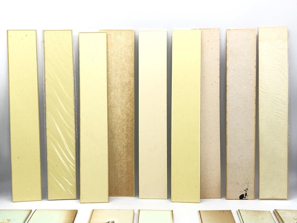 【 現代俳人７人９葉 】　直筆短冊　雨宮きぬよ、島田碩子ほか