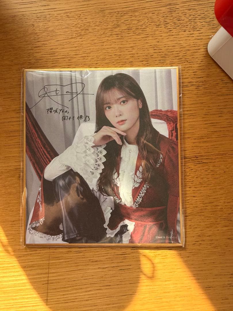 田村保乃 直筆サイン入り生写真+おまけ付き