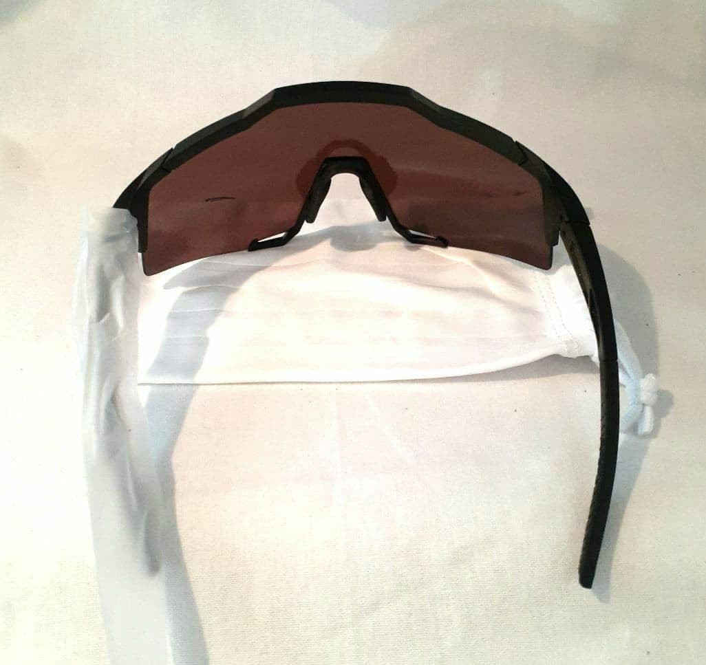 100% SPEEDCRAFT ブラック ブルー ワンハンドレッド サングラス