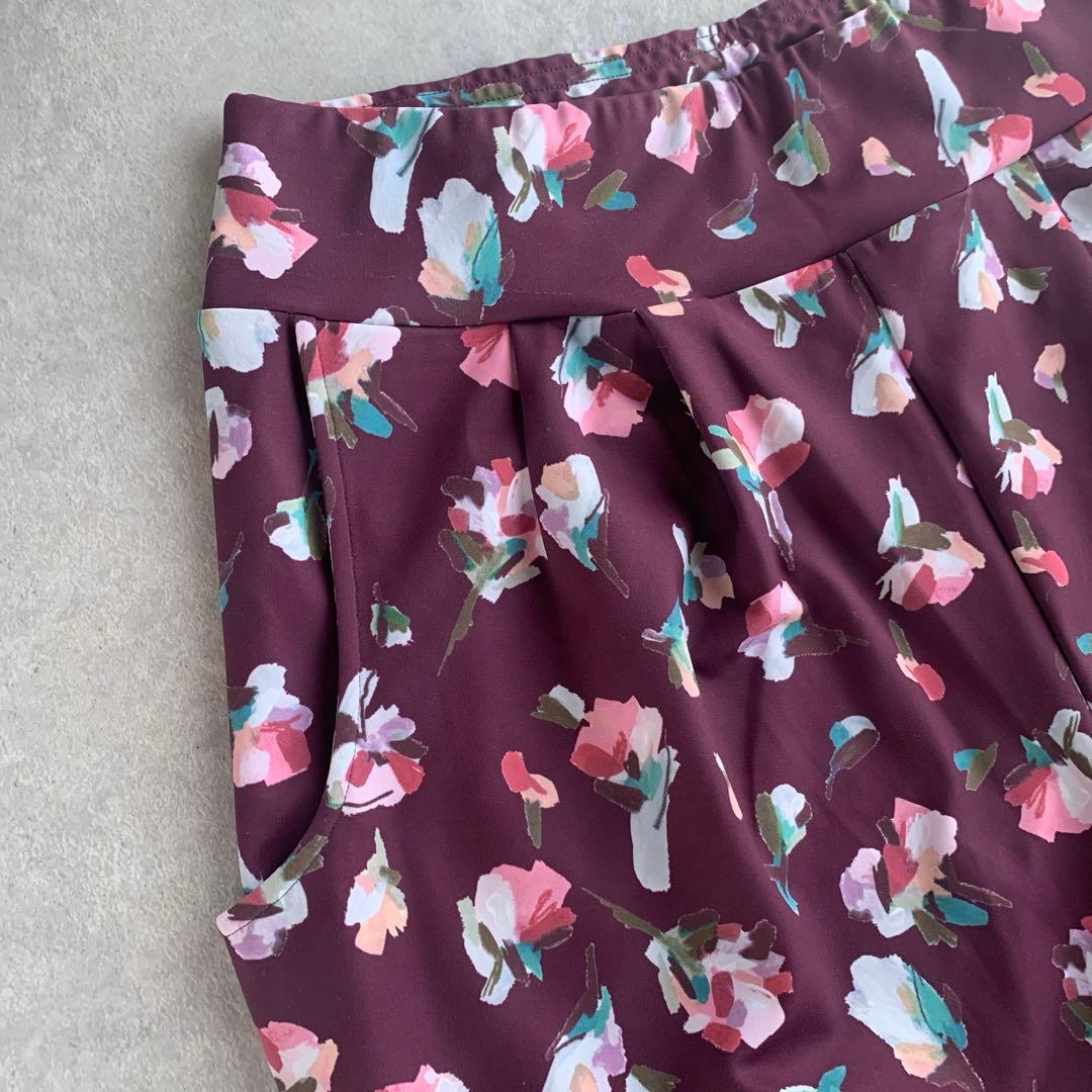 【新品】 SUKALA ローズプリント ジョガーパンツ ヨガウェア LL 花柄