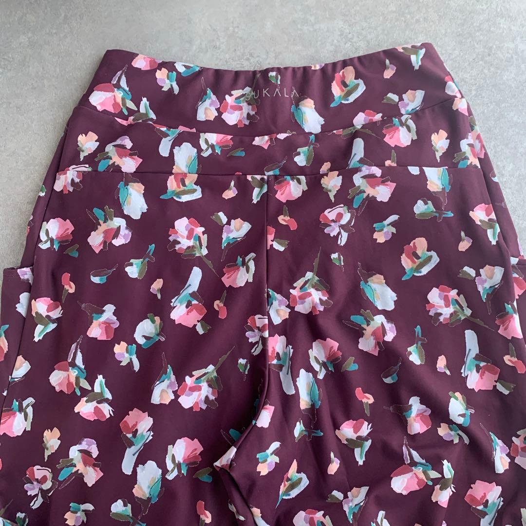 【新品】 SUKALA ローズプリント ジョガーパンツ ヨガウェア LL 花柄