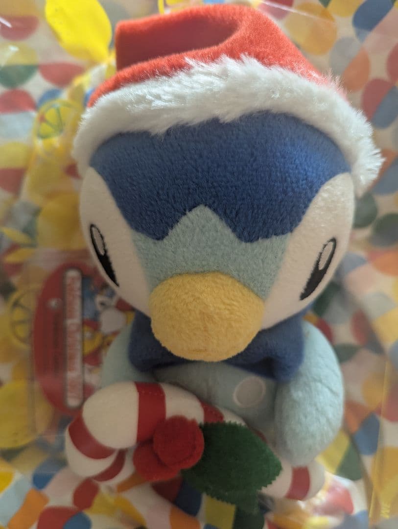 【希少品】ポッチャマ クリスマスぬいぐるみ ポケモンセンター　2007