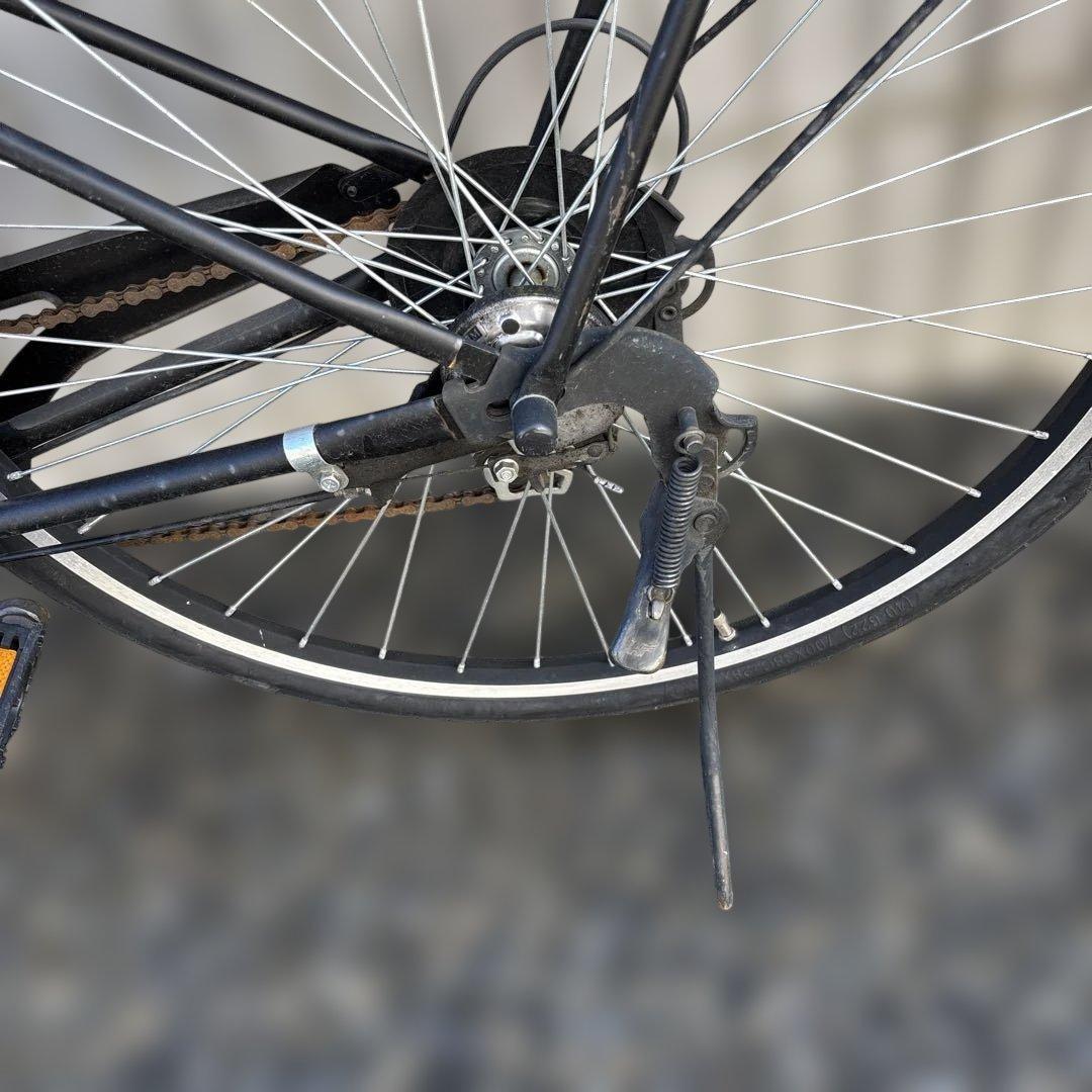 ブラック 自転車 前面バスケット付き