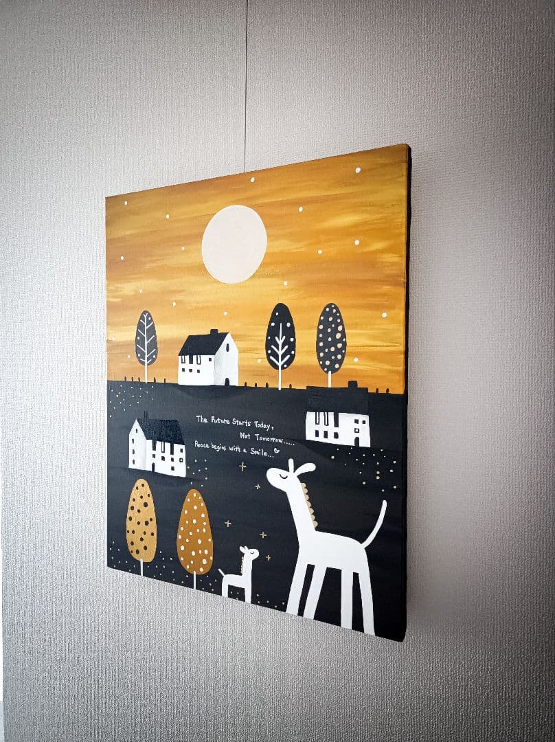 ✿月野乃亜 Unique F15／652×530mm 現代アート 25827