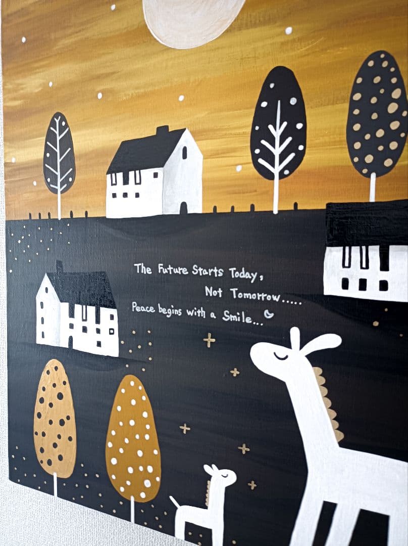 ✿月野乃亜 Unique F15／652×530mm 現代アート 25827