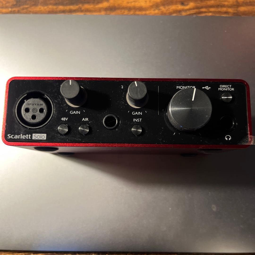 Focusrite Scarlett Solo gen3 オーディオIF