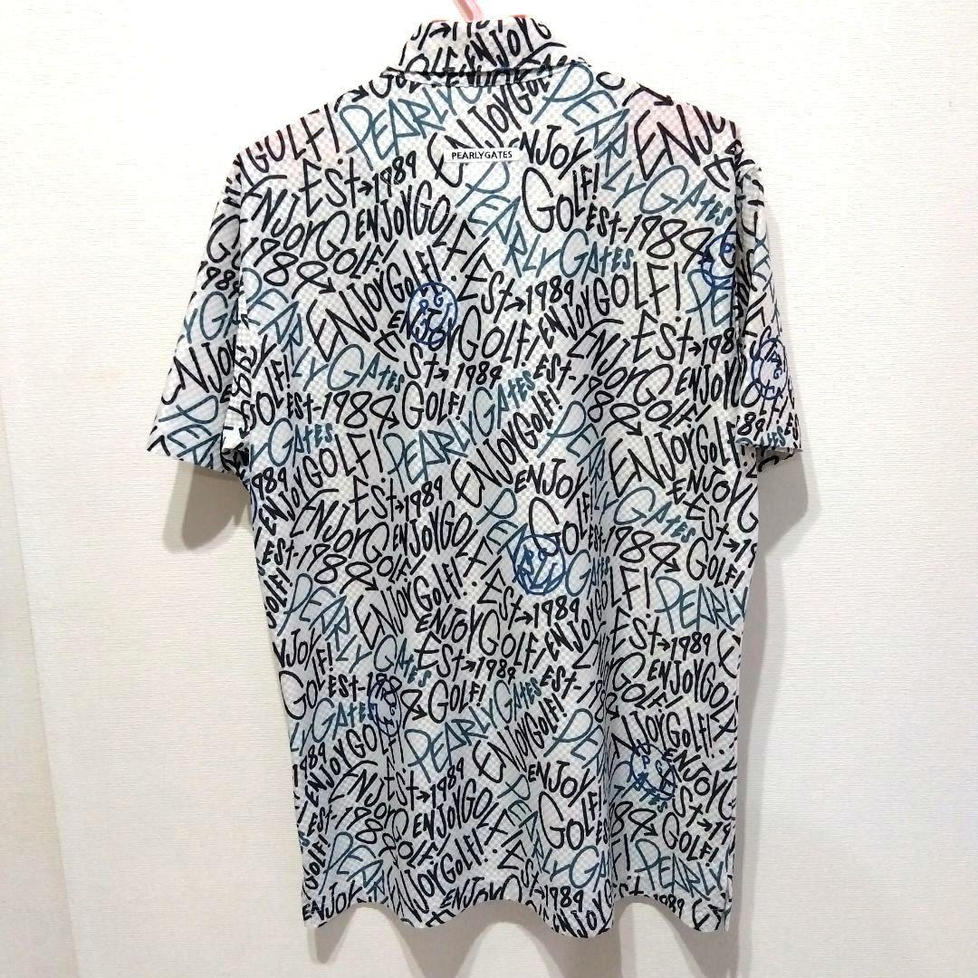 PG ゴルフシャツ 文字柄
